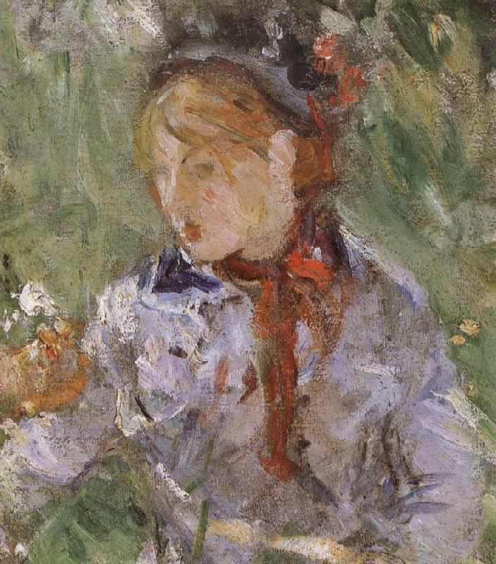 Berthe Morisot Detail of  The woman and children are in the park Spain oil painting art